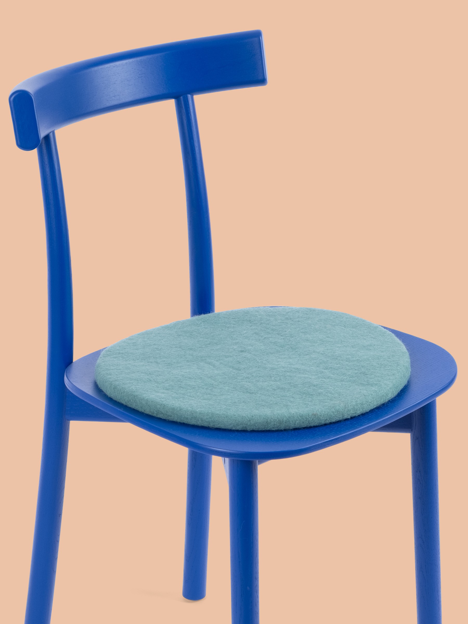 myfelt Taro Filz-Sitzauflage Aqua Ø 36 cm