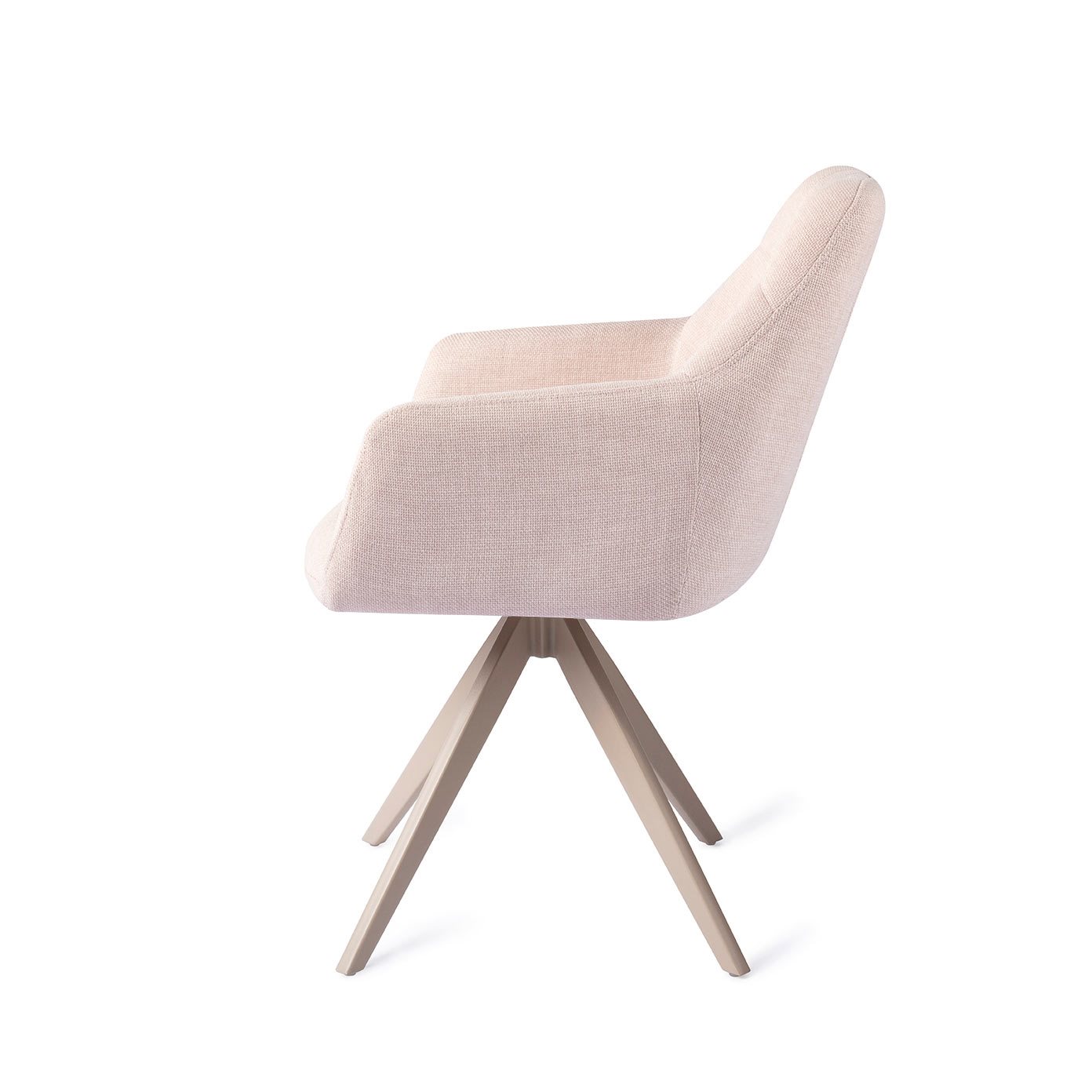 Jesper Home Esszimmerstuhl Noto Petal-Pink Turn Beige