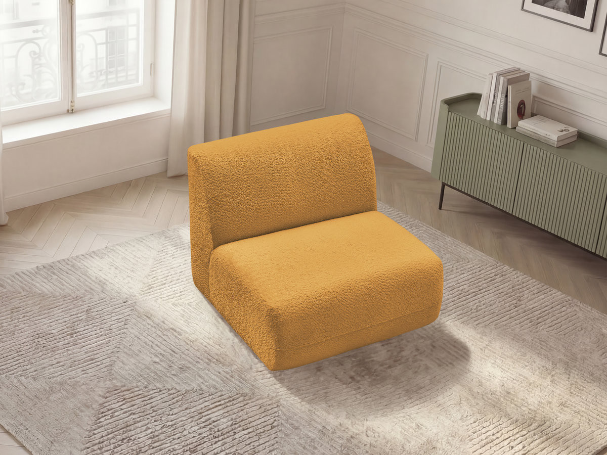 Bobochic Anda Sofamodul 1-Sitzer 84 × 103 cm Chenille Gelb