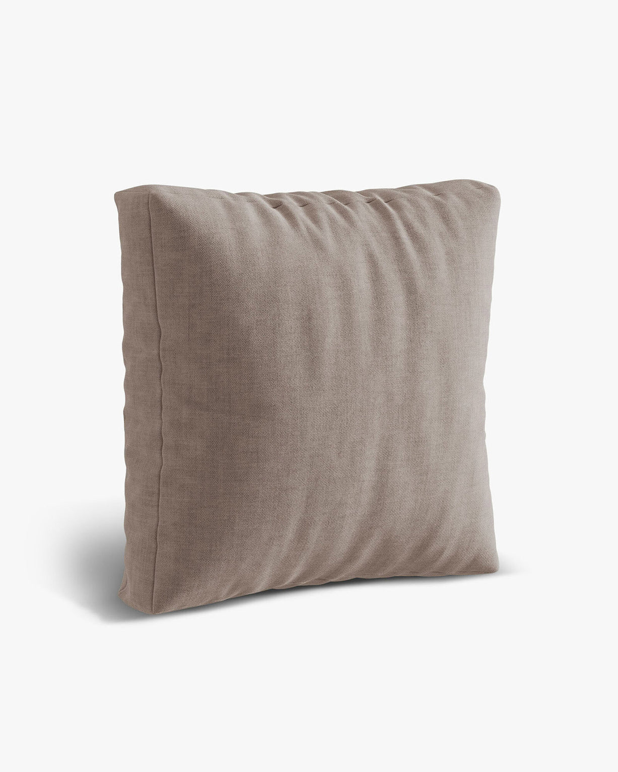 Micadoni Kissen Martina Strukturierter Stoff Boston Dunkelbeige 65x65