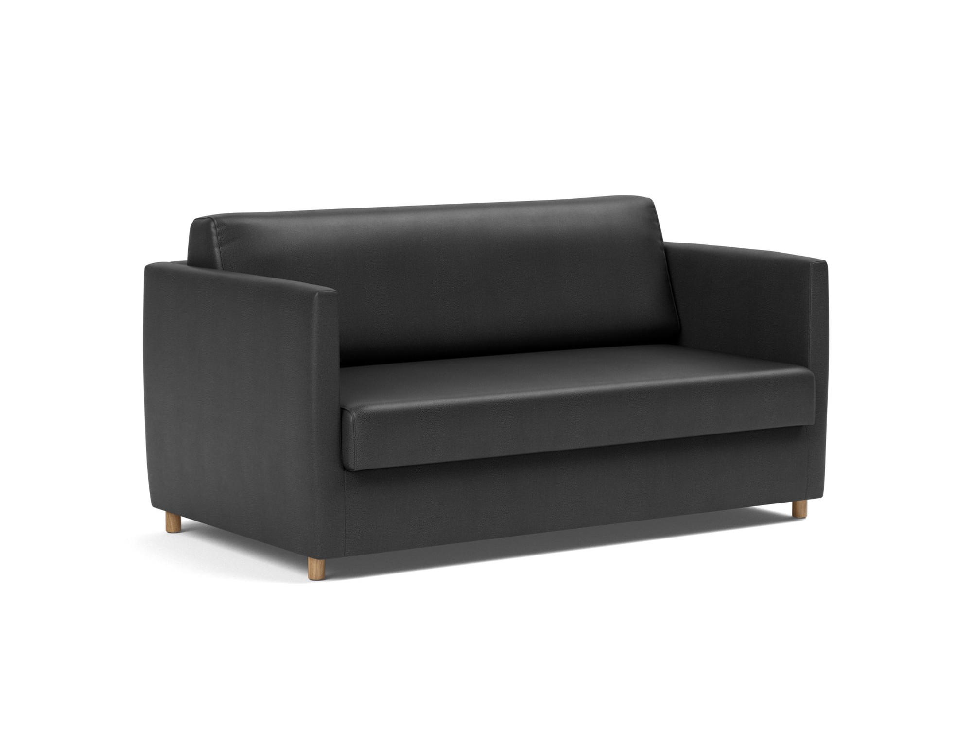 Schlafsofa Olan Lederoptik Faunal 550-Black