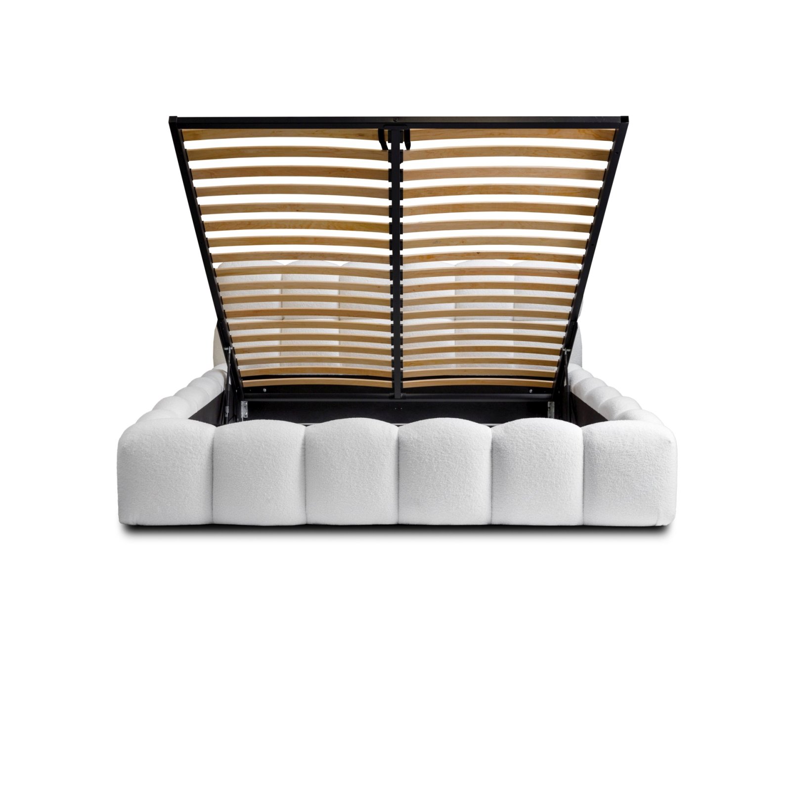 Polsterbett Vento-Slim Boucle 160x200 mit Metallrahmen Quelle 01