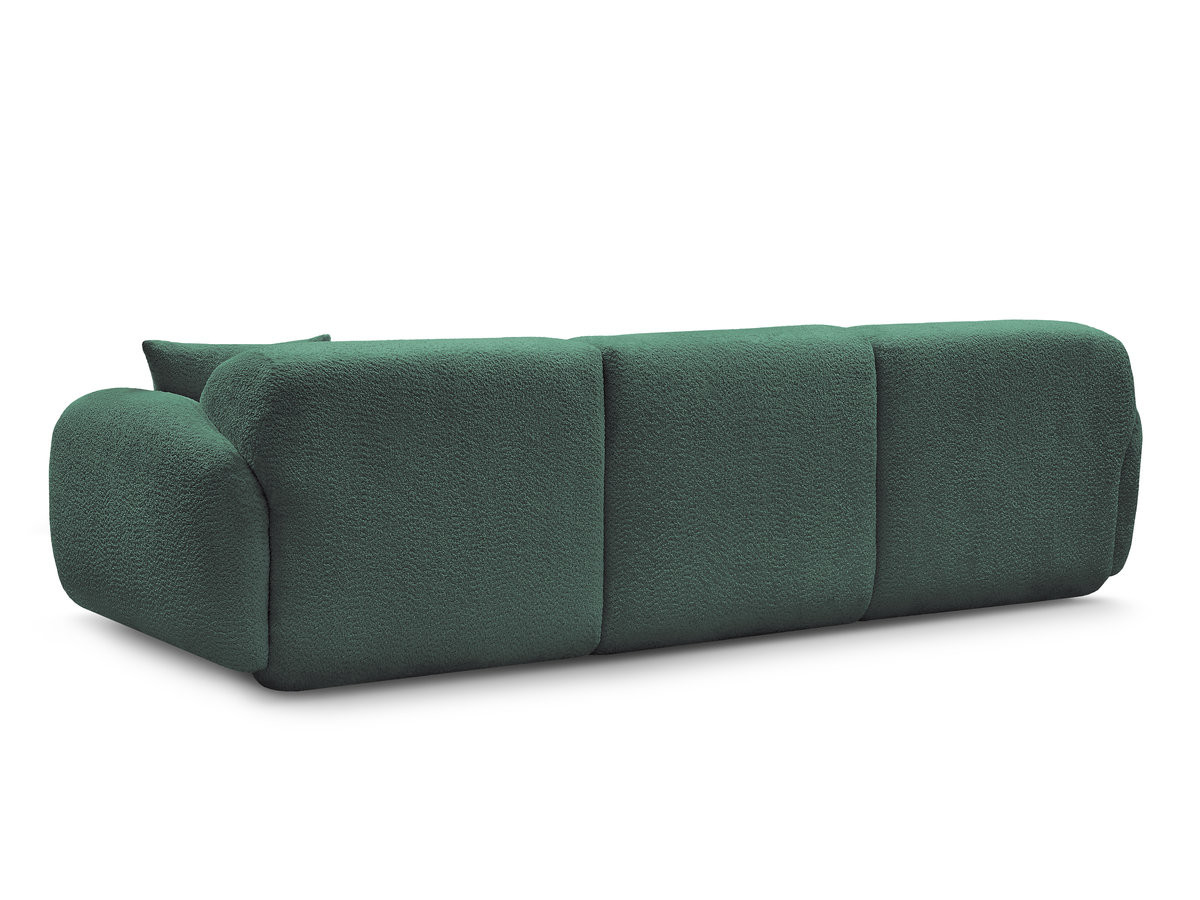 Bobochic Anda Ecksofa 292 × 163 cm Chenille Dunkelgrün Ecke links