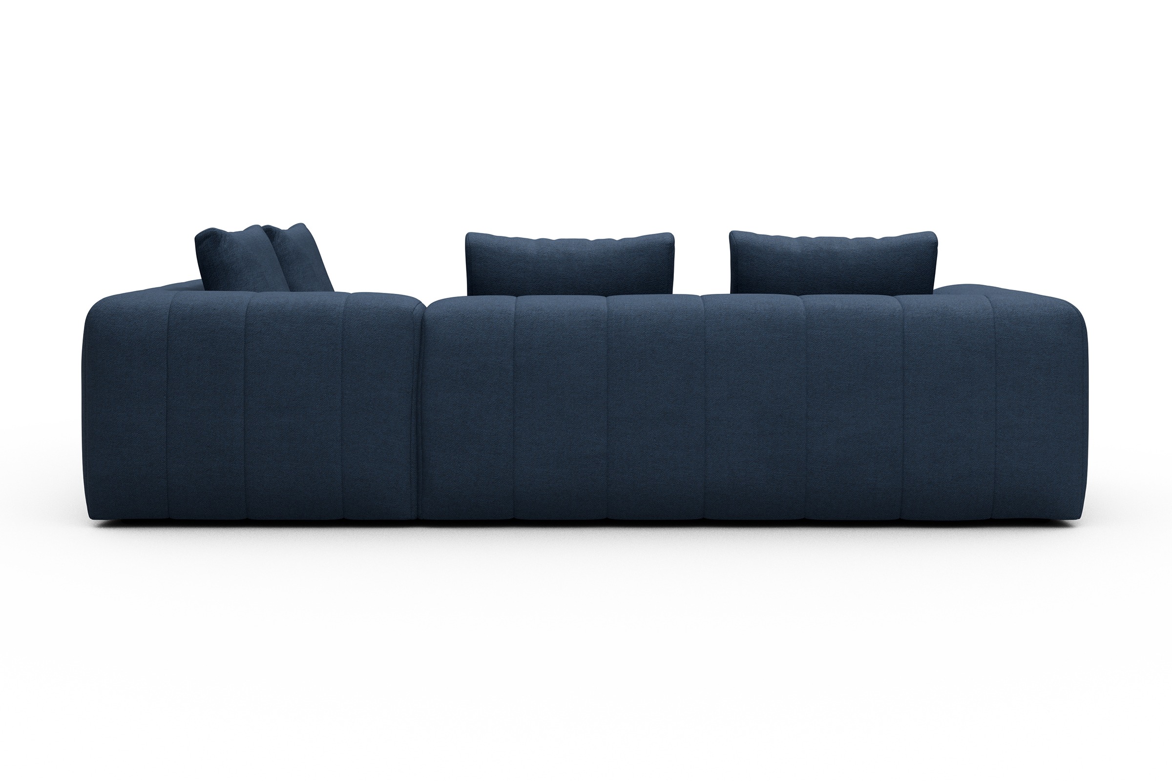 Ecksofa Hugo 2x 2,5-Sitzer Armlehne links Weda-Blue
