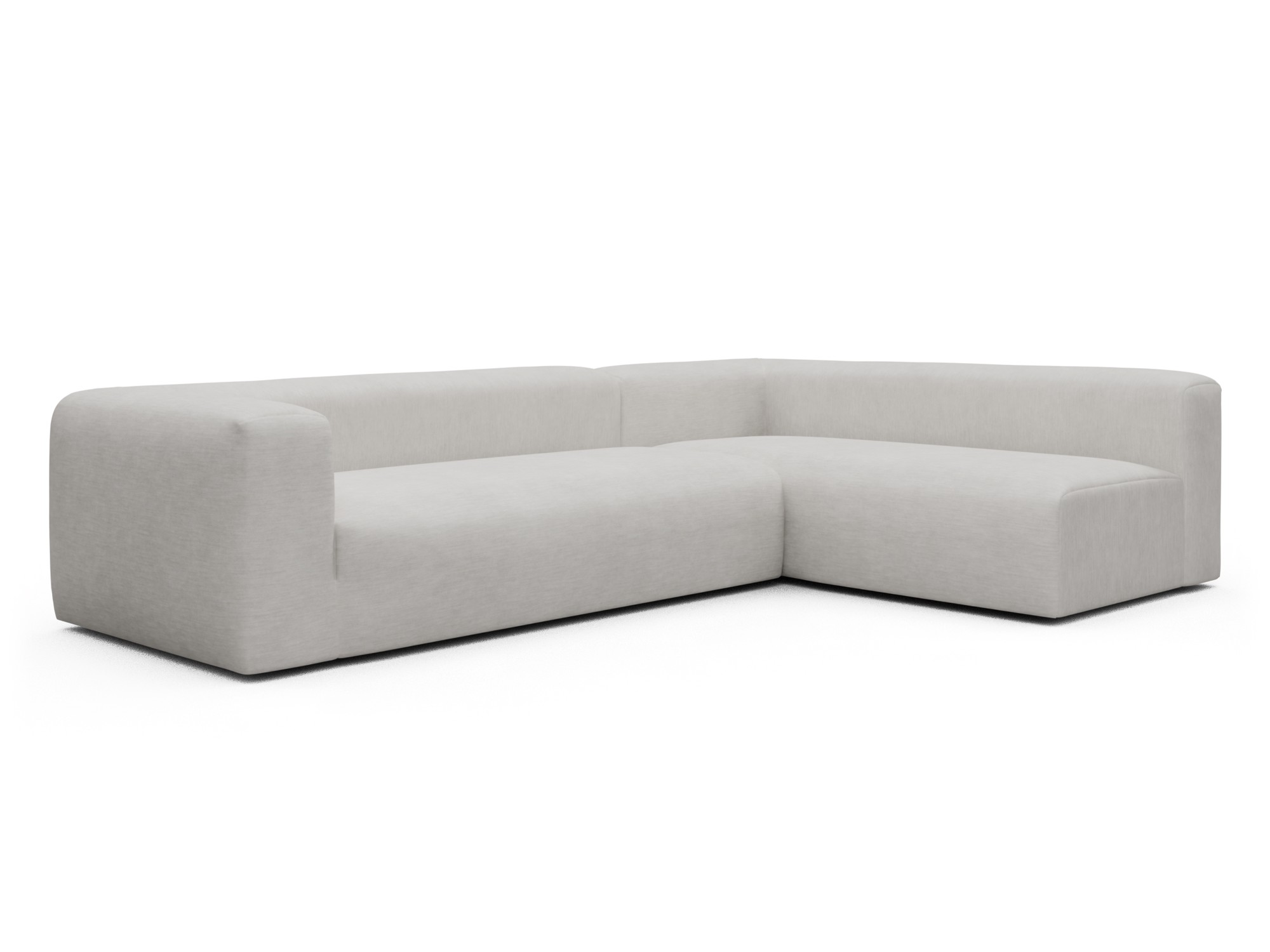 Skandi Home Ecksofa Fred 2x 2,5-Sitzer rechts offen Vivus-Dusty-Off-White moebelfaktor