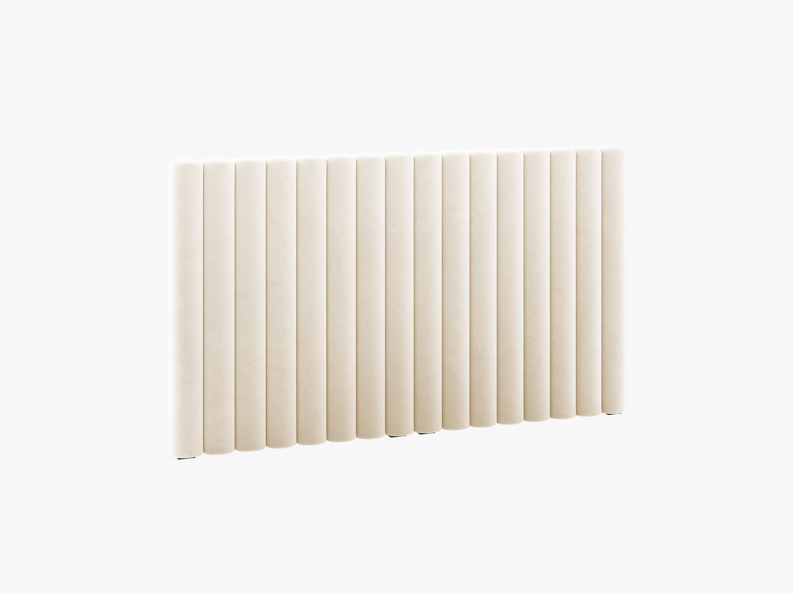 Micadoni Mistero Polster-Kopfteil Samt Paris Beige 160x95