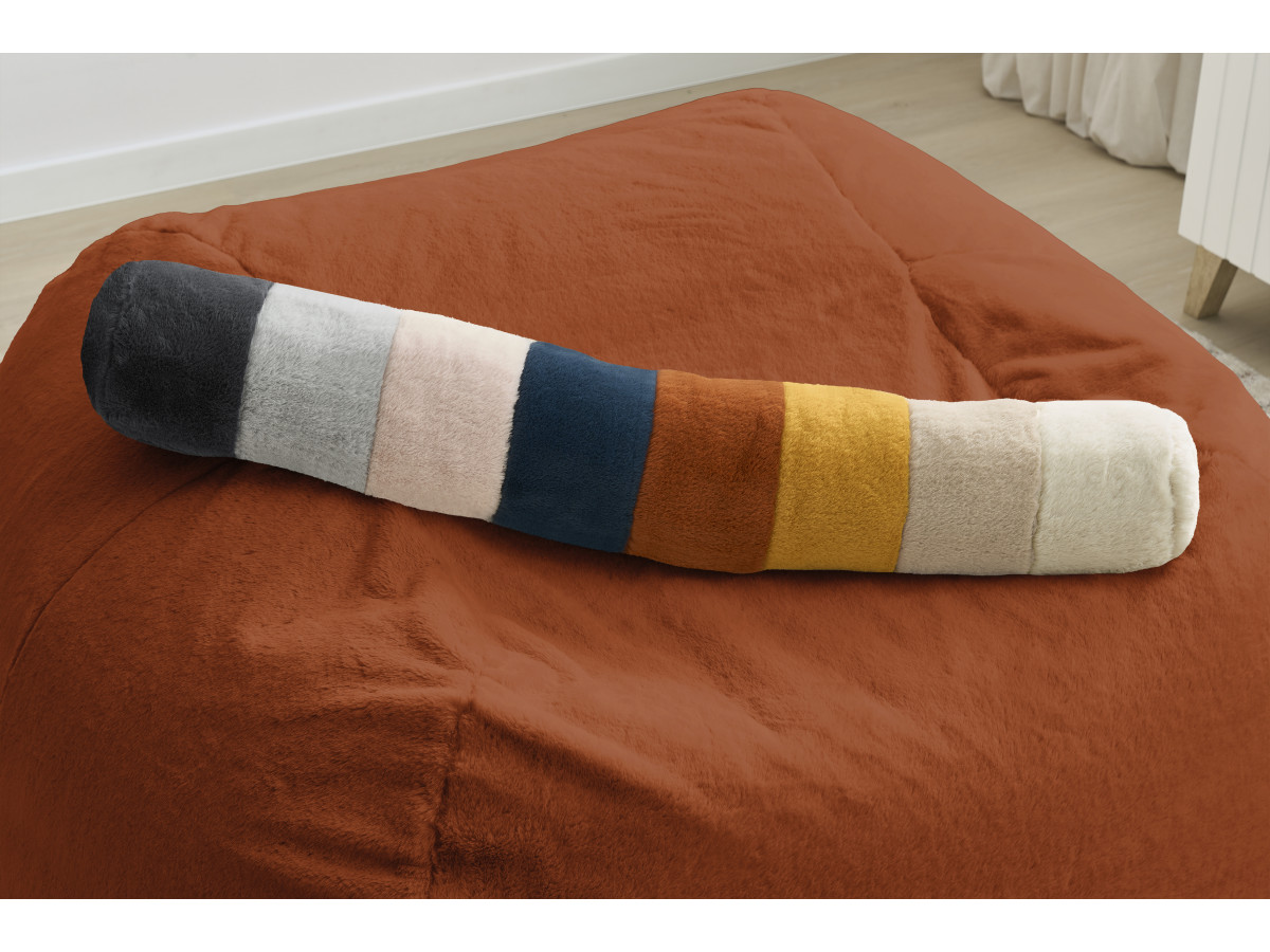 Bobochic Meribel Pouf Kunstfell Orange