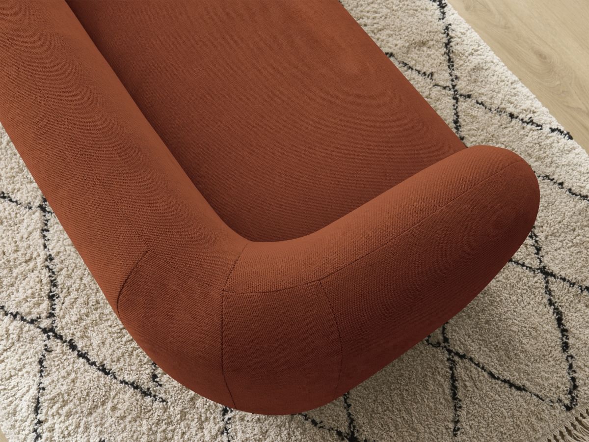 Bobochic Celine Sofa 2-Sitzer Stoff Orange