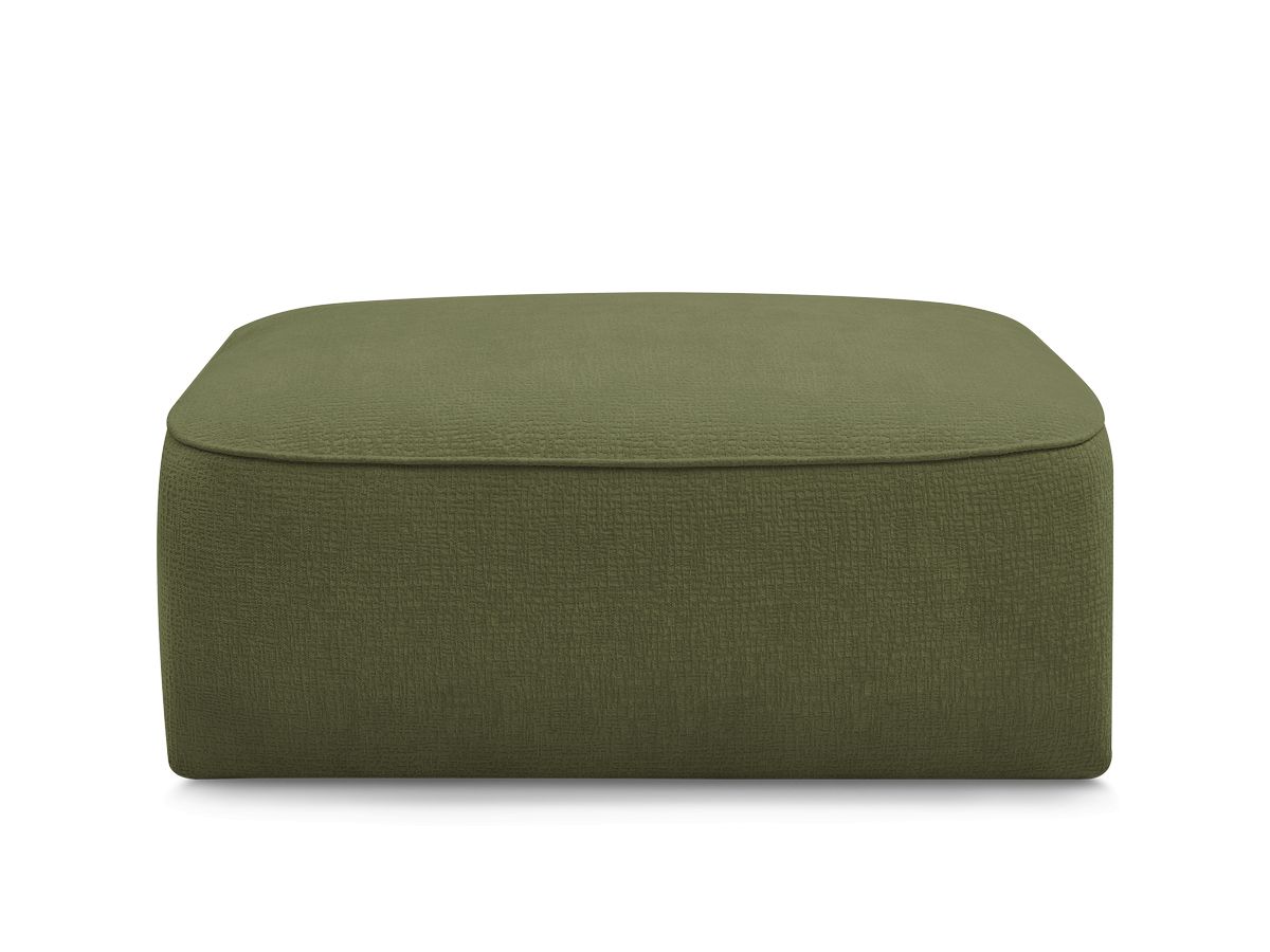 Bobochic Leopold Pouf Strukturstoff Dunkelgrün