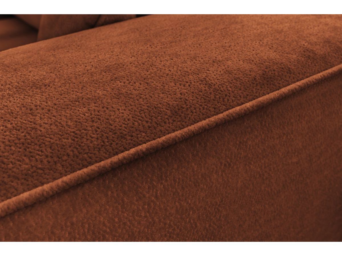 Bobochic Ezechiel Schlafsofa 3-Sitzer mit Bettkasten Stoff Rot