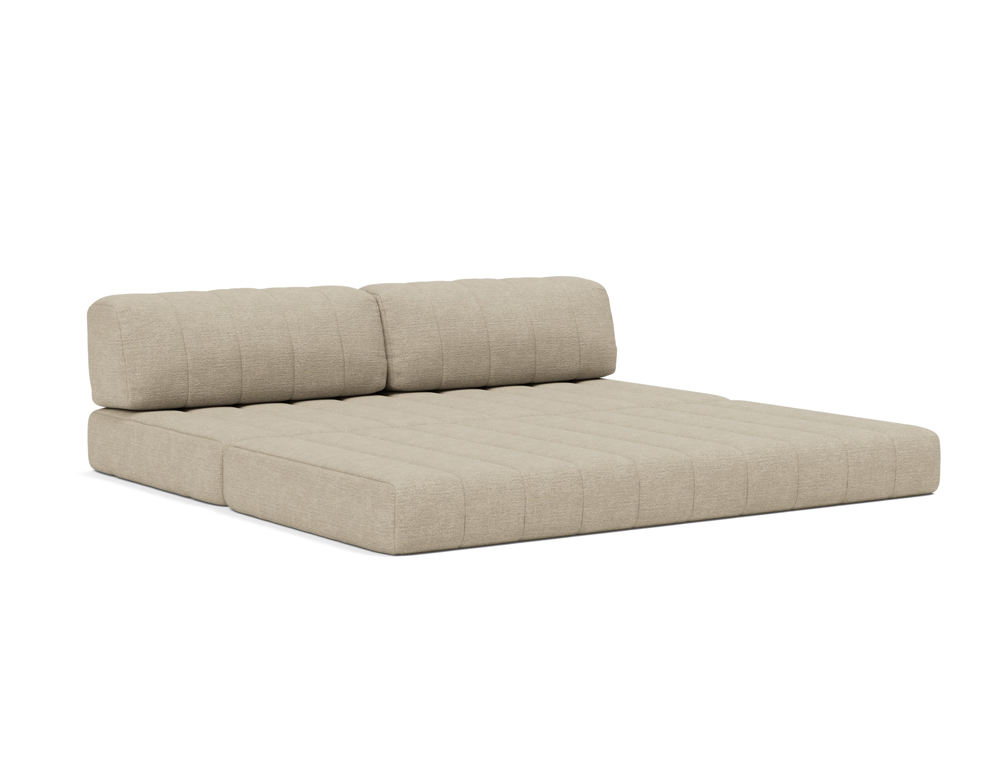 Schlafsofa CozyPad Strukturierter Stoff Taura 356-Sand