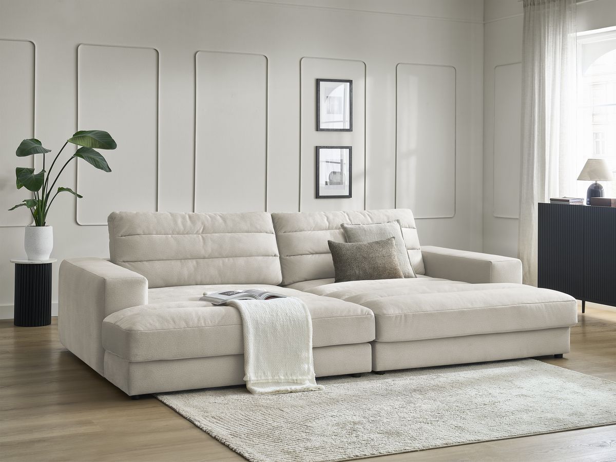 Bobochic Sierra Sofa 4-Sitzer Samt Beige