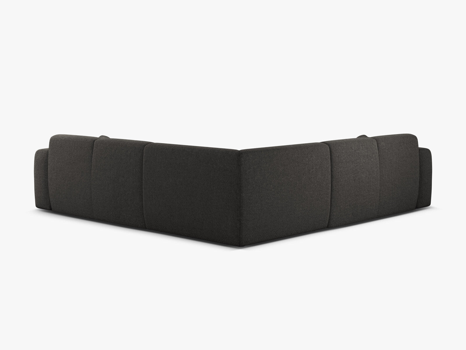 Micadoni Ecksofa Molino 5-Sitzer Chenille Eden Dunkelgrau