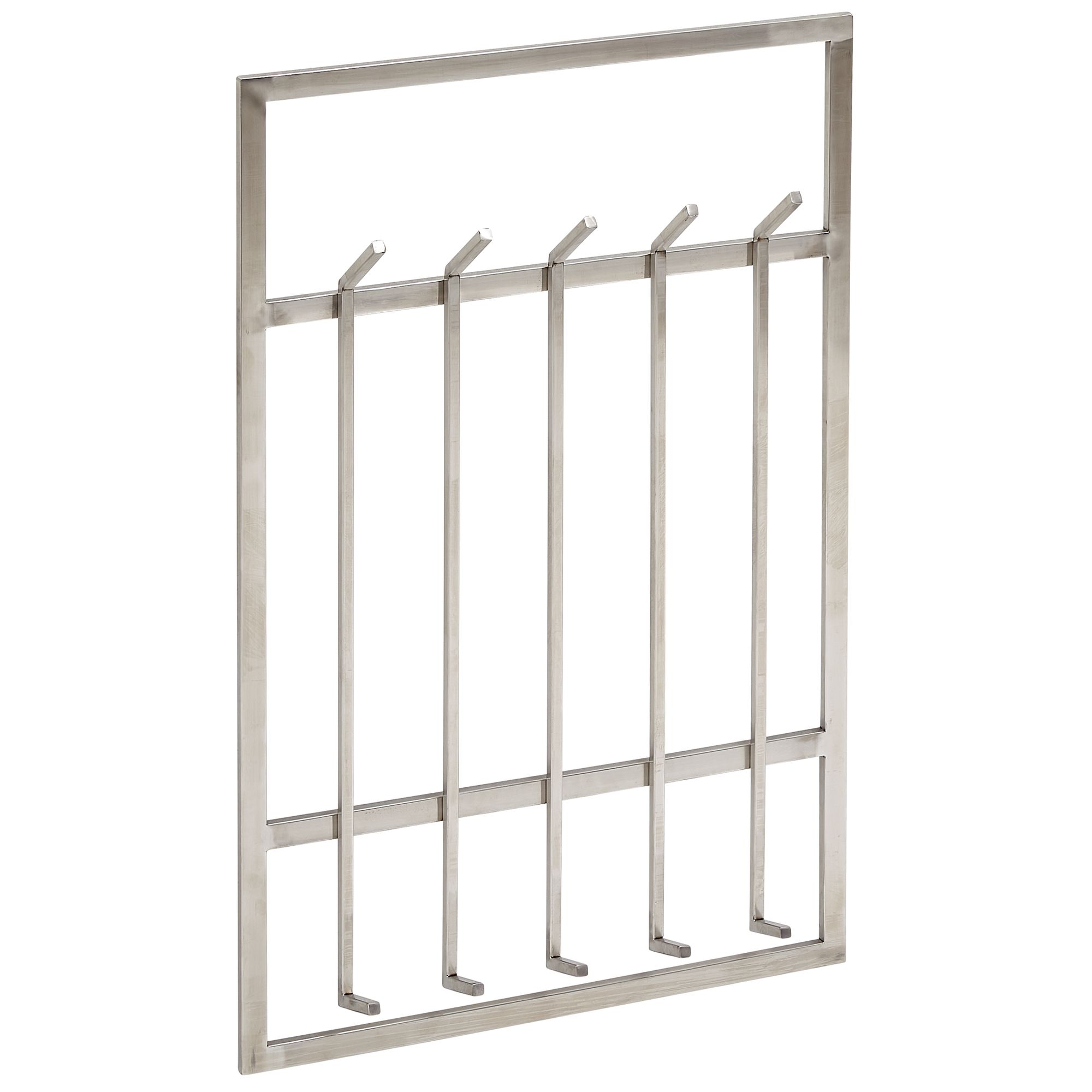 Wandgarderobe Fagridalur Metall Silber 60 × 7,5 × 100 cm