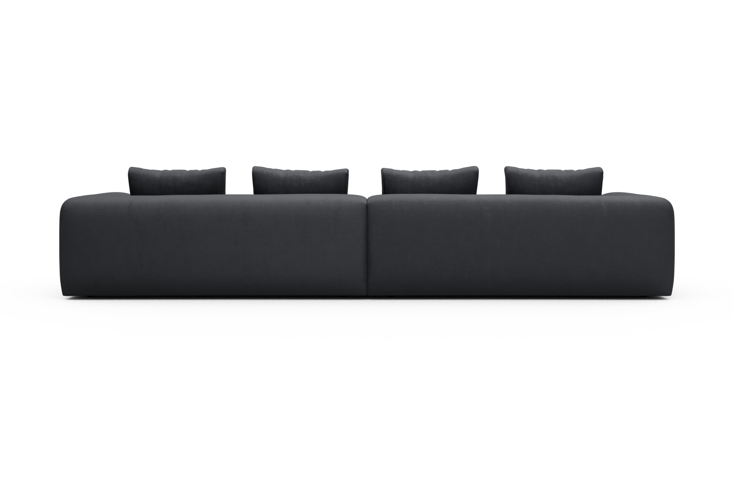 Sofa Modulares XXL Sofa Fred 5-Sitzer Cordufine-Slate-Grey