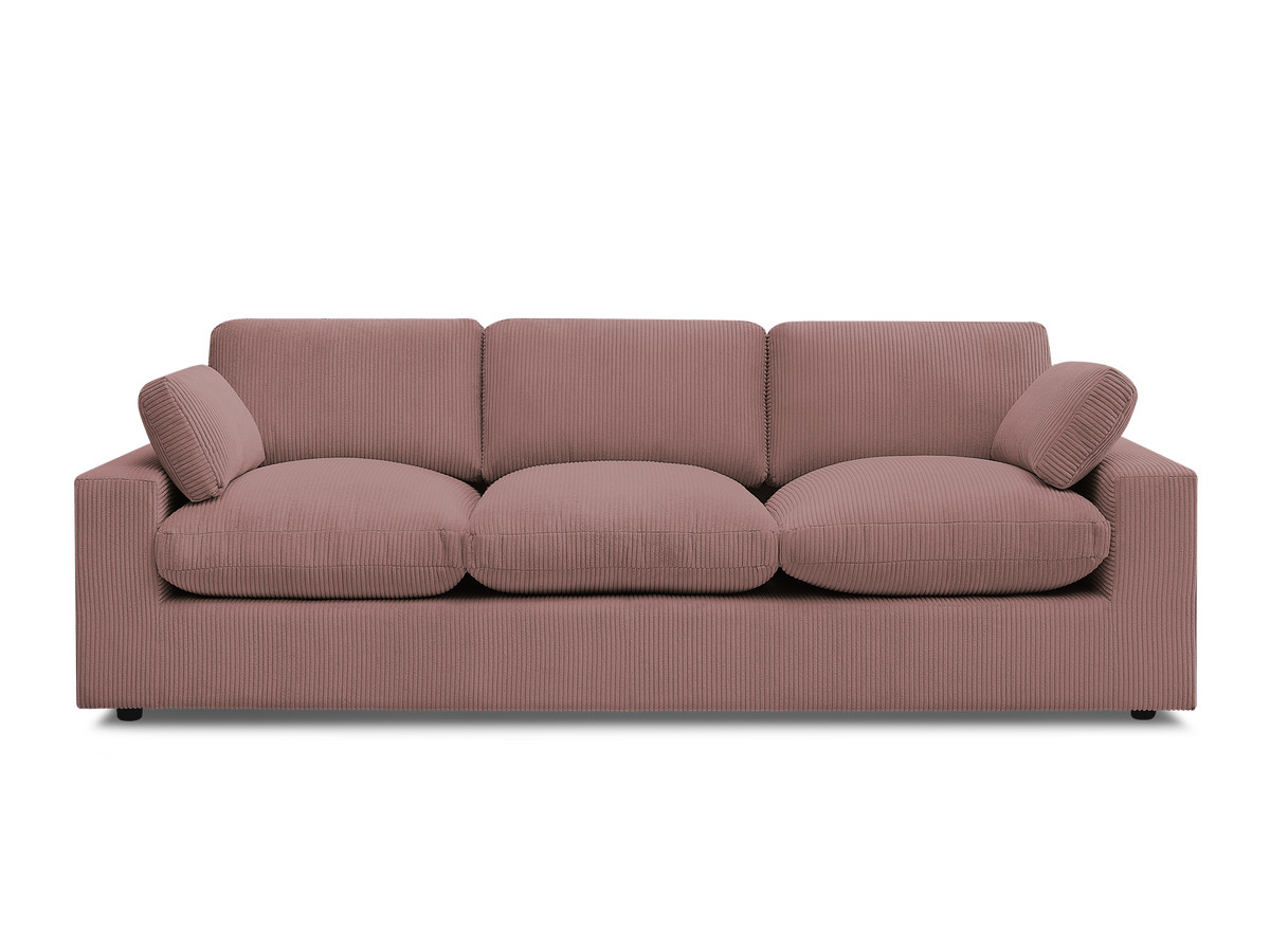 Bobochic Belair Sofa 3-Sitzer 250 × 93 cm Cordsamt Rosa