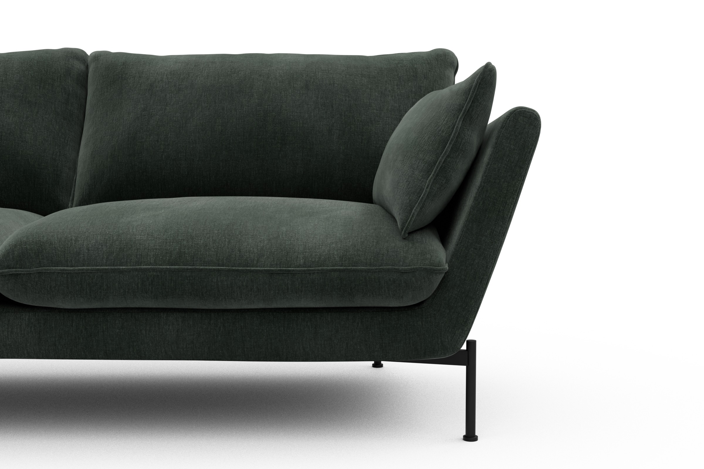 Sofa Anton 2-Sitzer Smooth-Laurel-Green