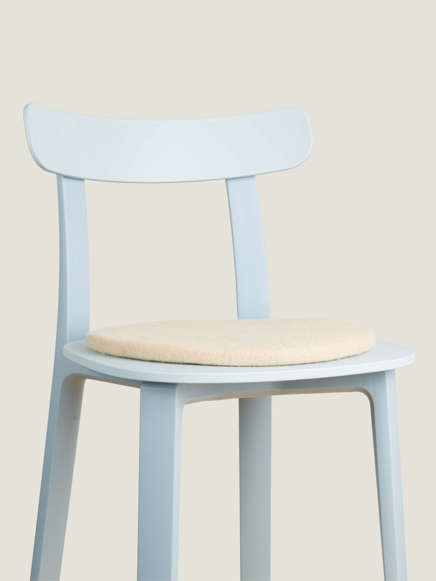 myfelt Levi Filz-Sitzauflage Beige Ø 36 cm
