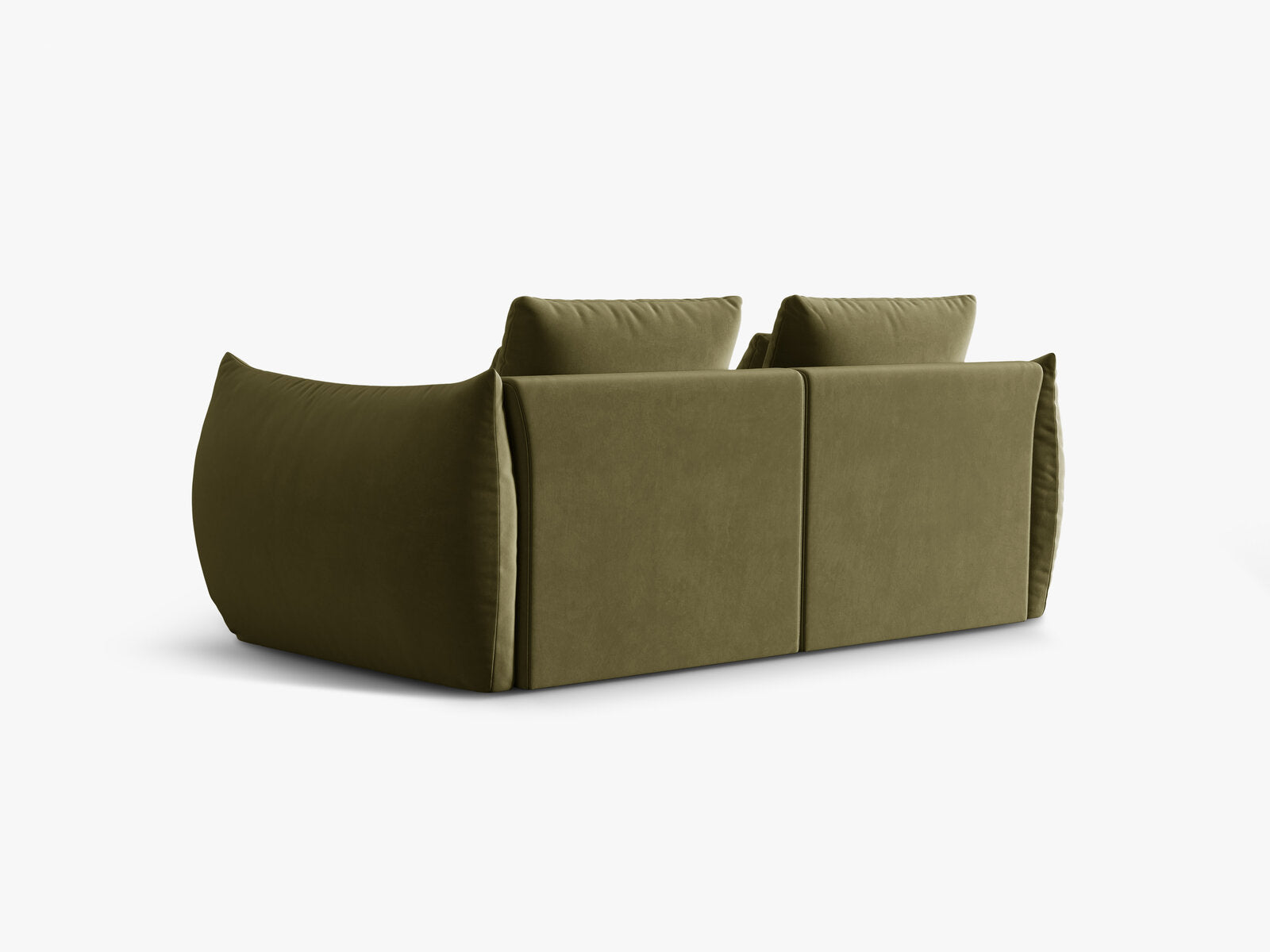 Micadoni Sofa Bloom 3-Sitzer Samt Hellgrün