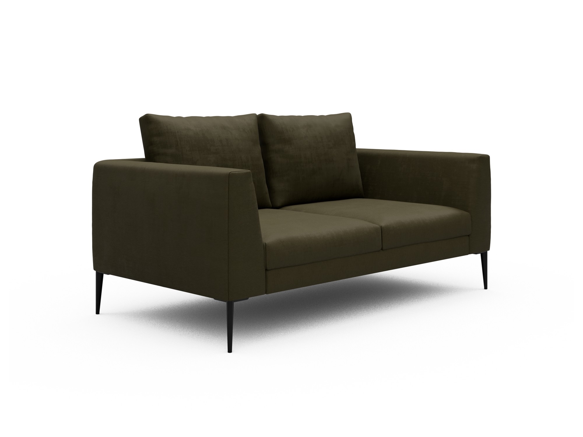 Skandi Home Sofa Paul 2-Sitzer Cordufine-Pine-Green moebelfaktor
