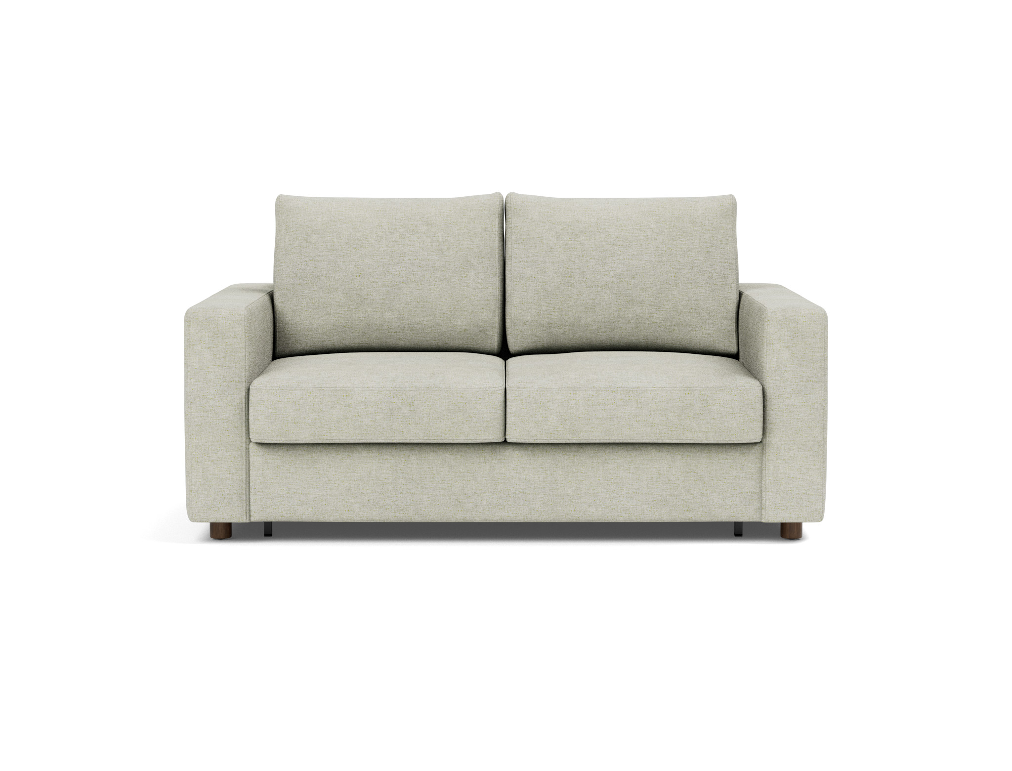 Schlafsofa Neah mit Standard-Armlehnen 140 Flachgewebe Avella 280-Sand