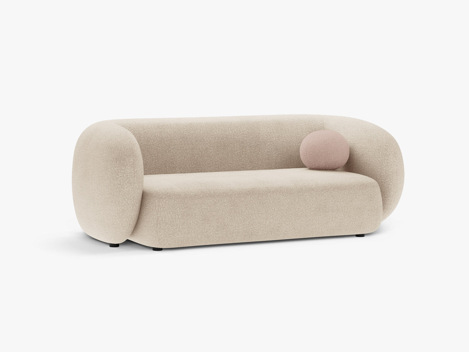 Micadoni Sofa Kate 2-Sitzer Boucle Beige