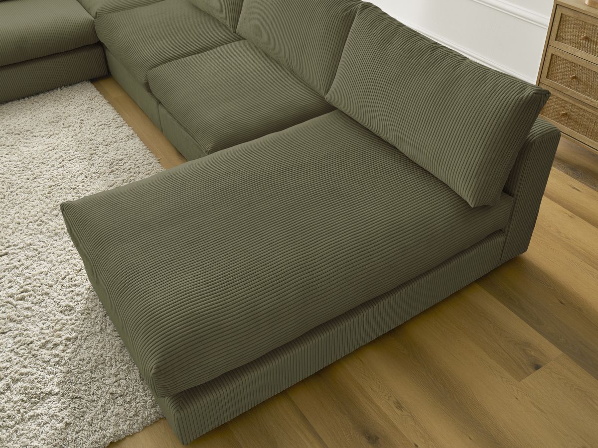 Bobochic Paris Ecksofa Cordsamt Grün