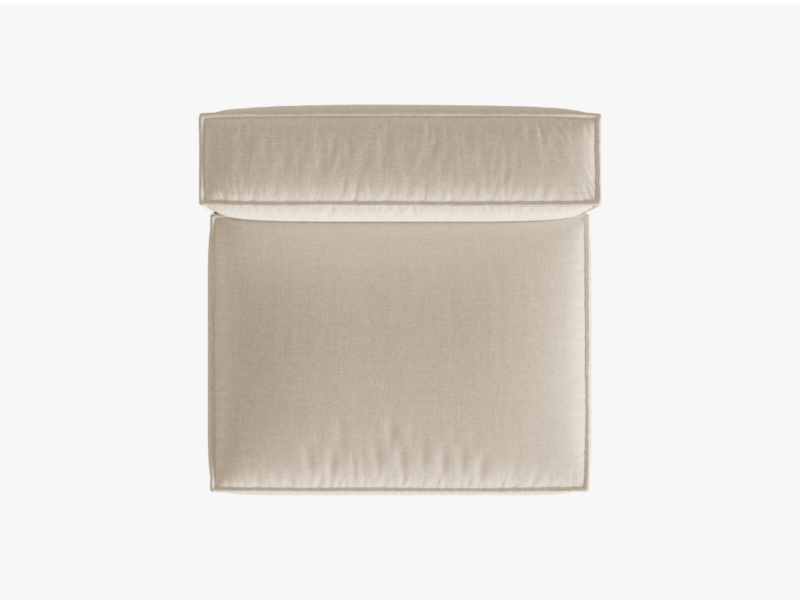 Micadoni Modul Nuria 2-Sitzer Strukturierter Stoff Beige