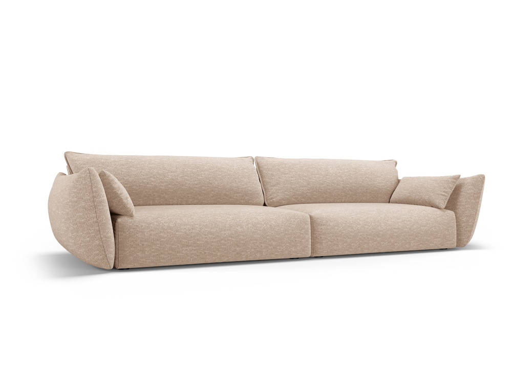 Cosmopolitan Design Sofa Matera 4-Sitzer Chenille Eden Dunkelbeige