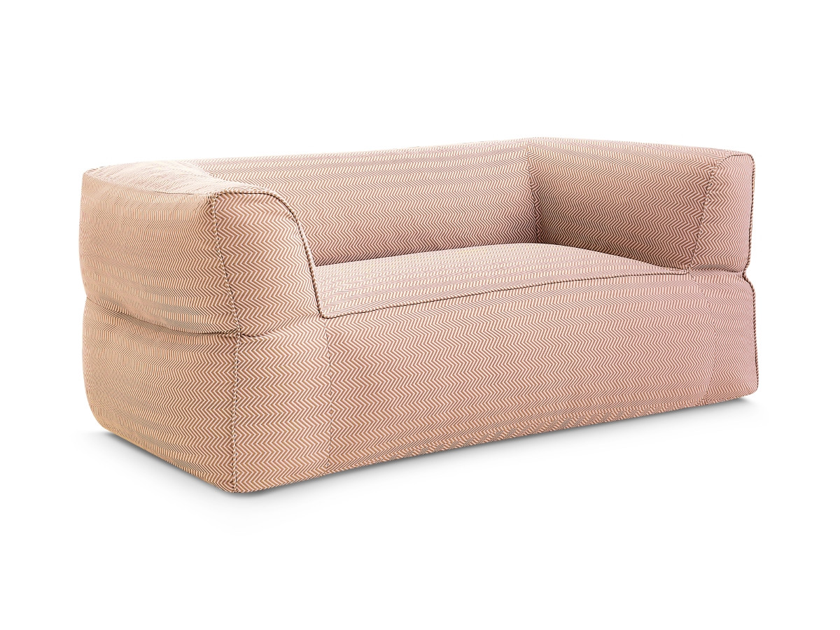 Bobochic Nour Gartensofa 2-Sitzer Stoff Orange