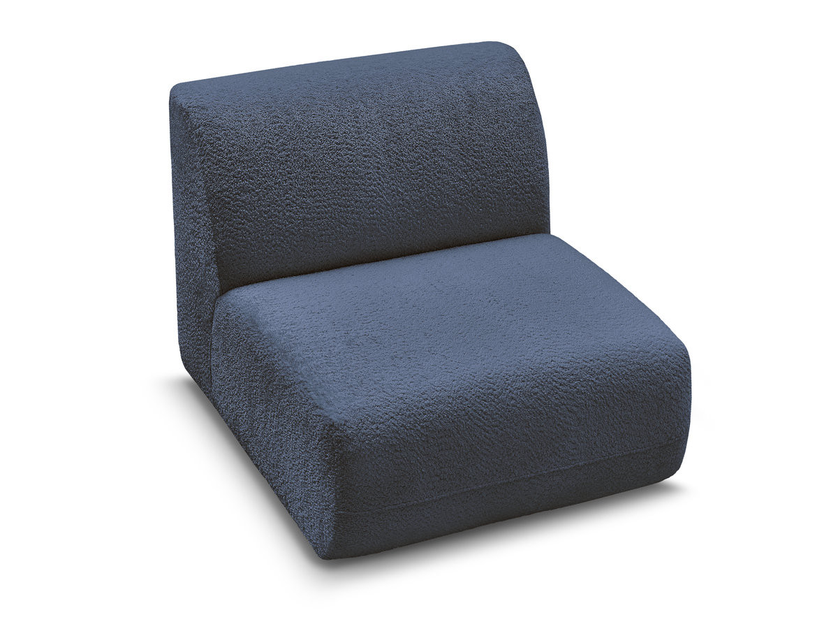 Bobochic Anda Sofamodul 1-Sitzer 84 × 103 cm Chenille Dunkelblau