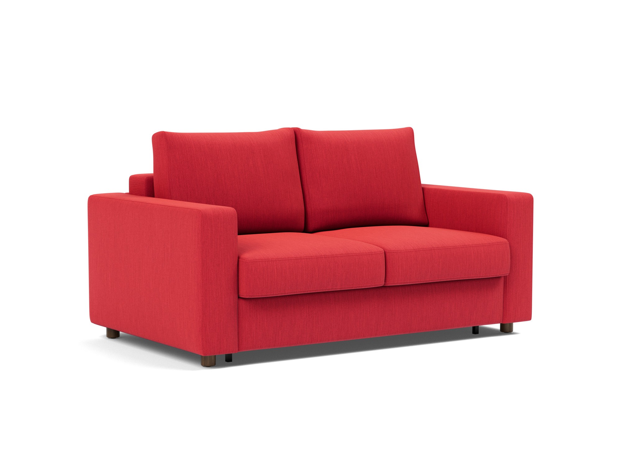 Schlafsofa Neah mit Standard-Armlehnen 140 Flachgewebe Elegance 511-Red