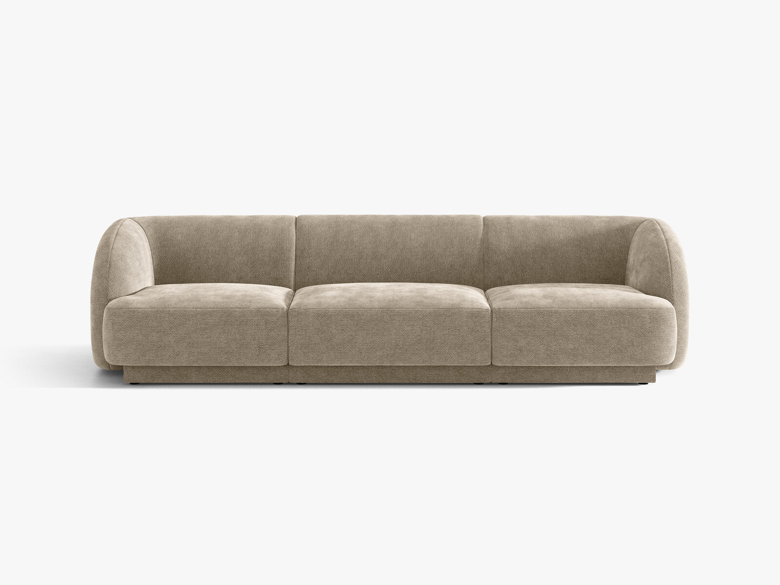 Micadoni Sofa Miley 3-Sitzer Chenille Haga Beige