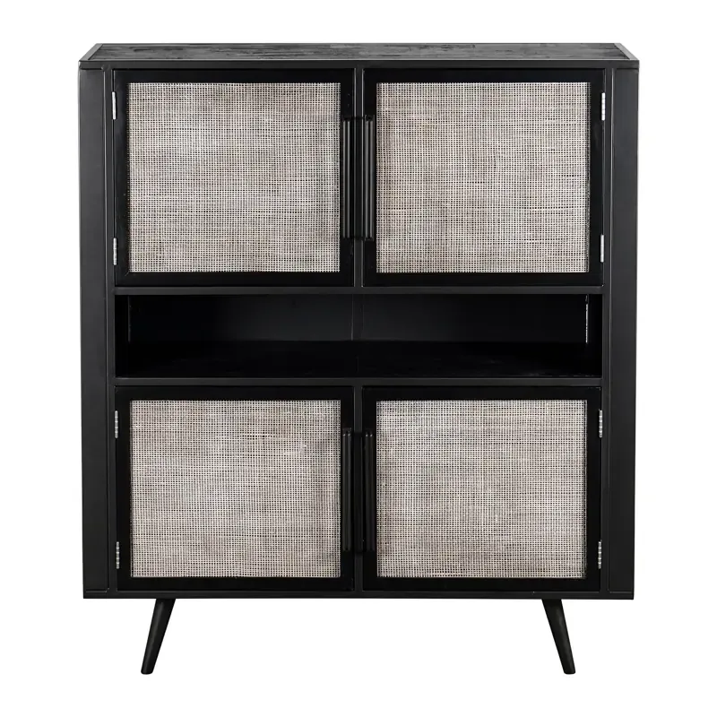Novasolo Nordic Mindi Rattan Buffetschrank 4 Türen