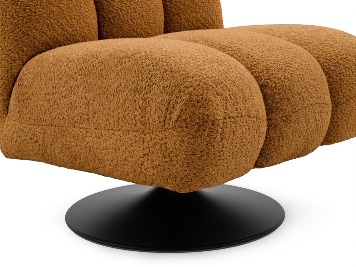 Bobochic Janissaire Sessel 79 × 89 cm Bouclé-Stoff Gelb