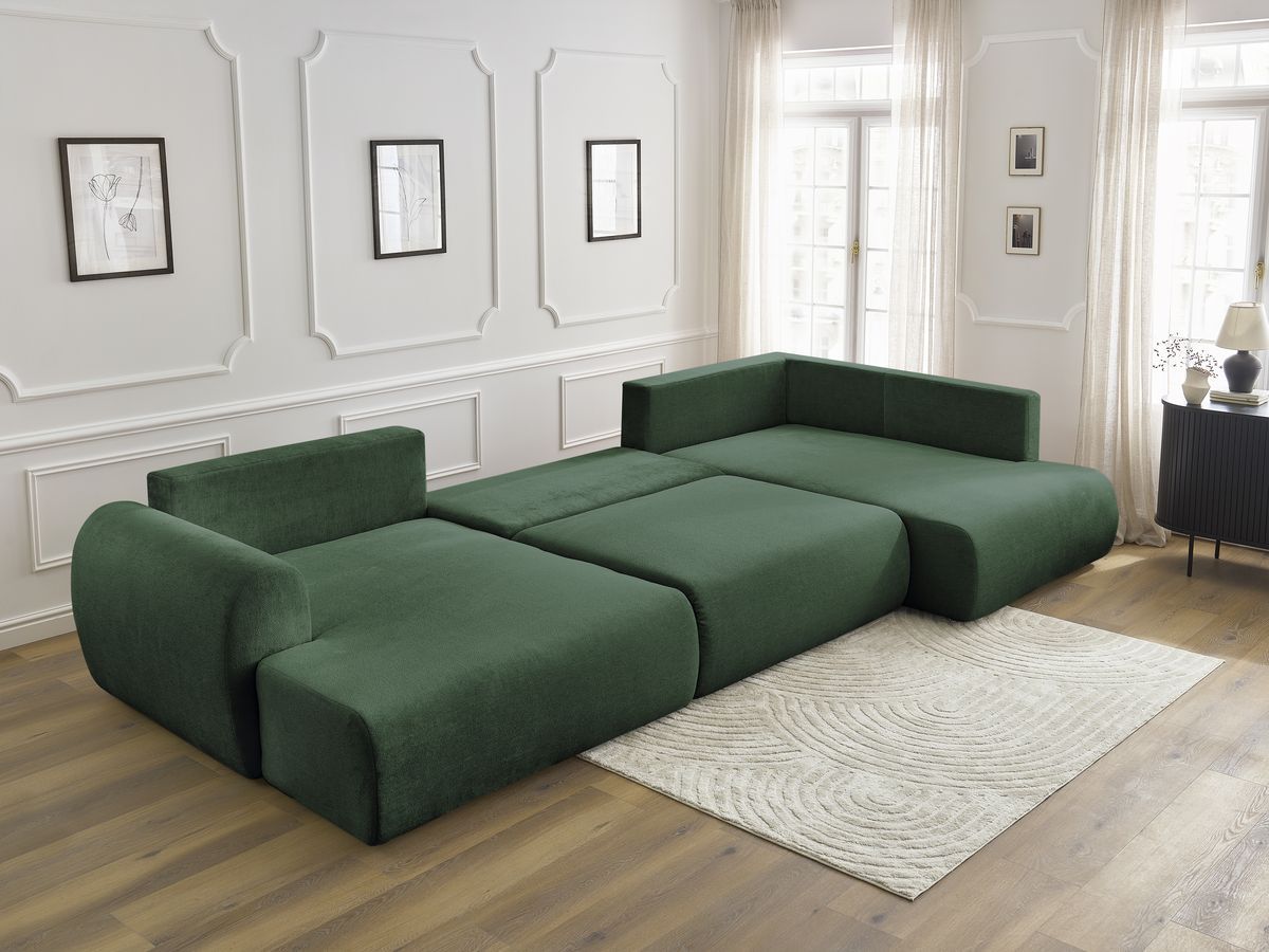 Bobochic Lucien Wohnlandschaft Stoff Grün Ecke links