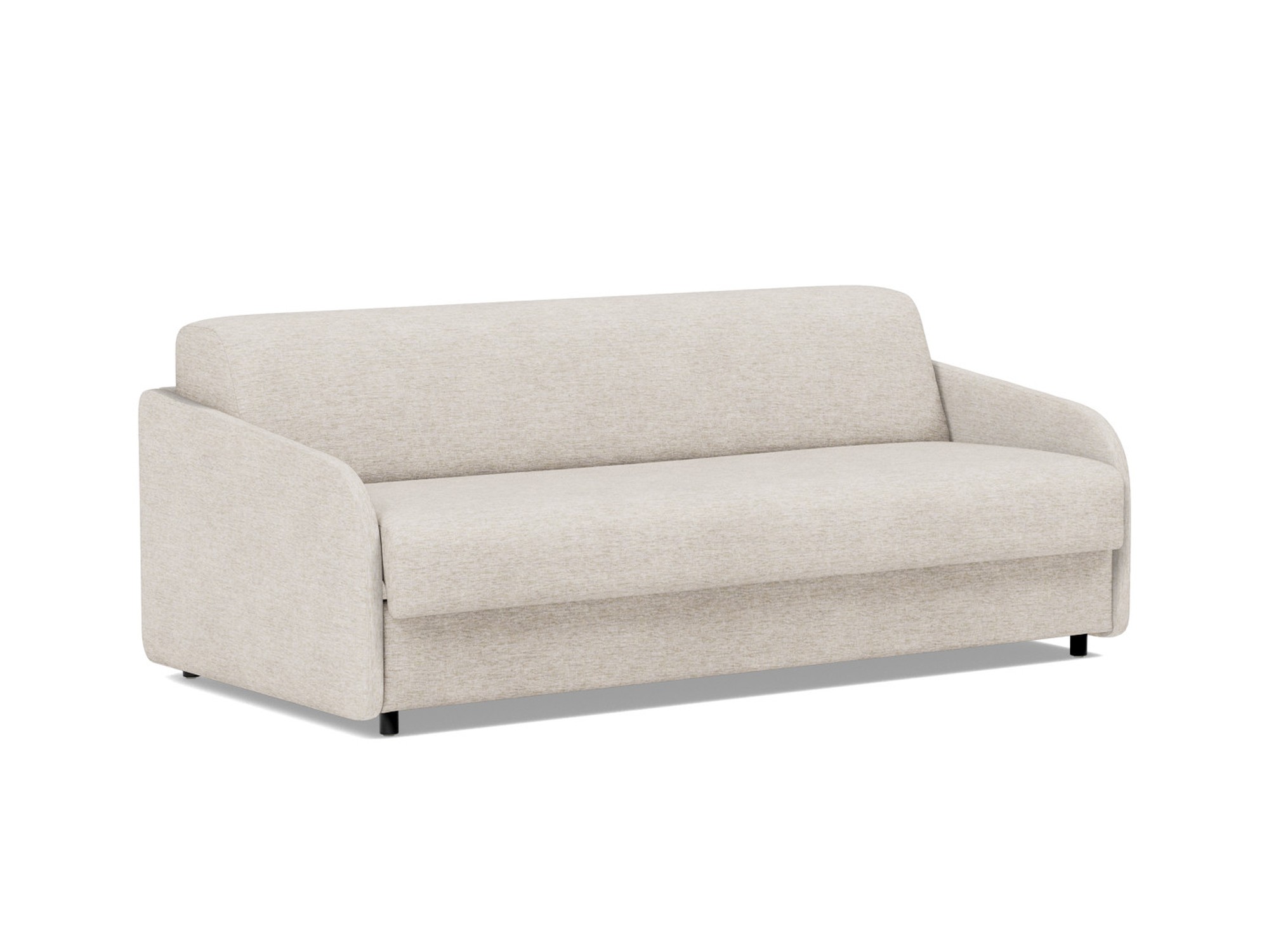 Schlafsofa Eivor mit Memory-Matratze 160 Chenille Yuveno 470-Natural