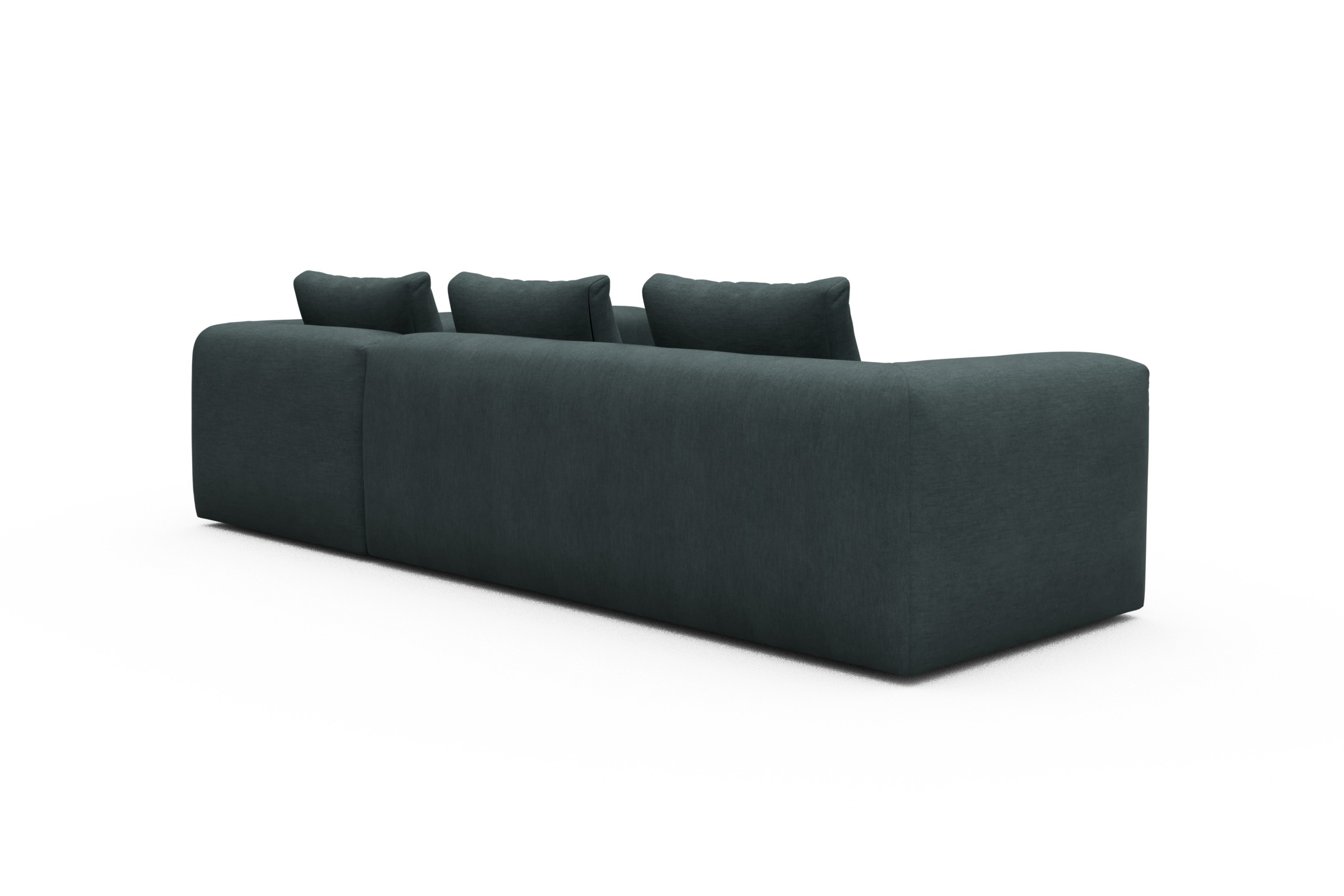 Ecksofa Fred 2x 2,5-Sitzer rechts offen Vivus-Blue
