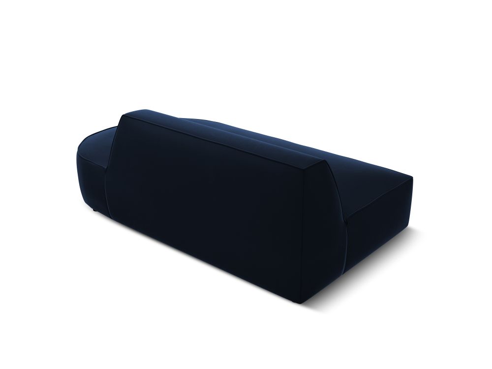 Cosmopolitan Design Sofa Siena 2-Sitzer offen Samt Salvador Königsblau Rechts