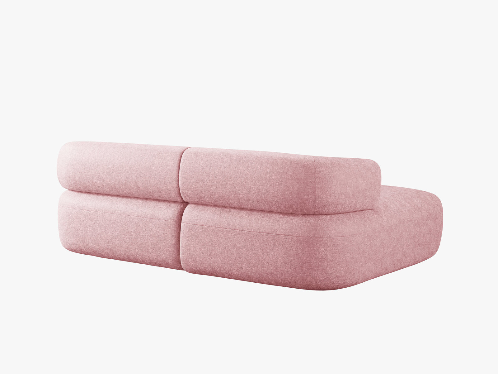 Micadoni 5-Sitzer Ecksofa Jenny Kleine Version Links Chenille Perfect Harmony Rosa
