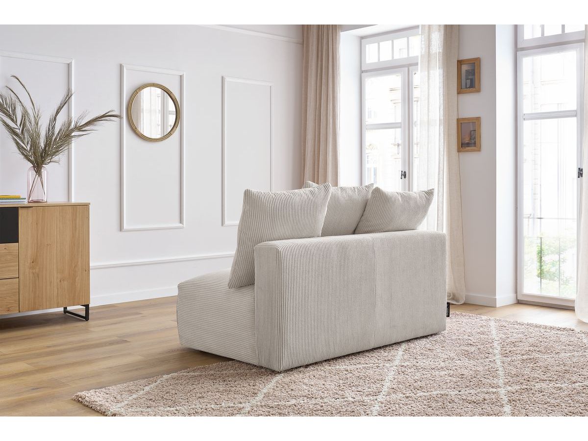 Bobochic Voltaire Sofamodul 2-Sitzer 142 × 100 cm Cordsamt Beige