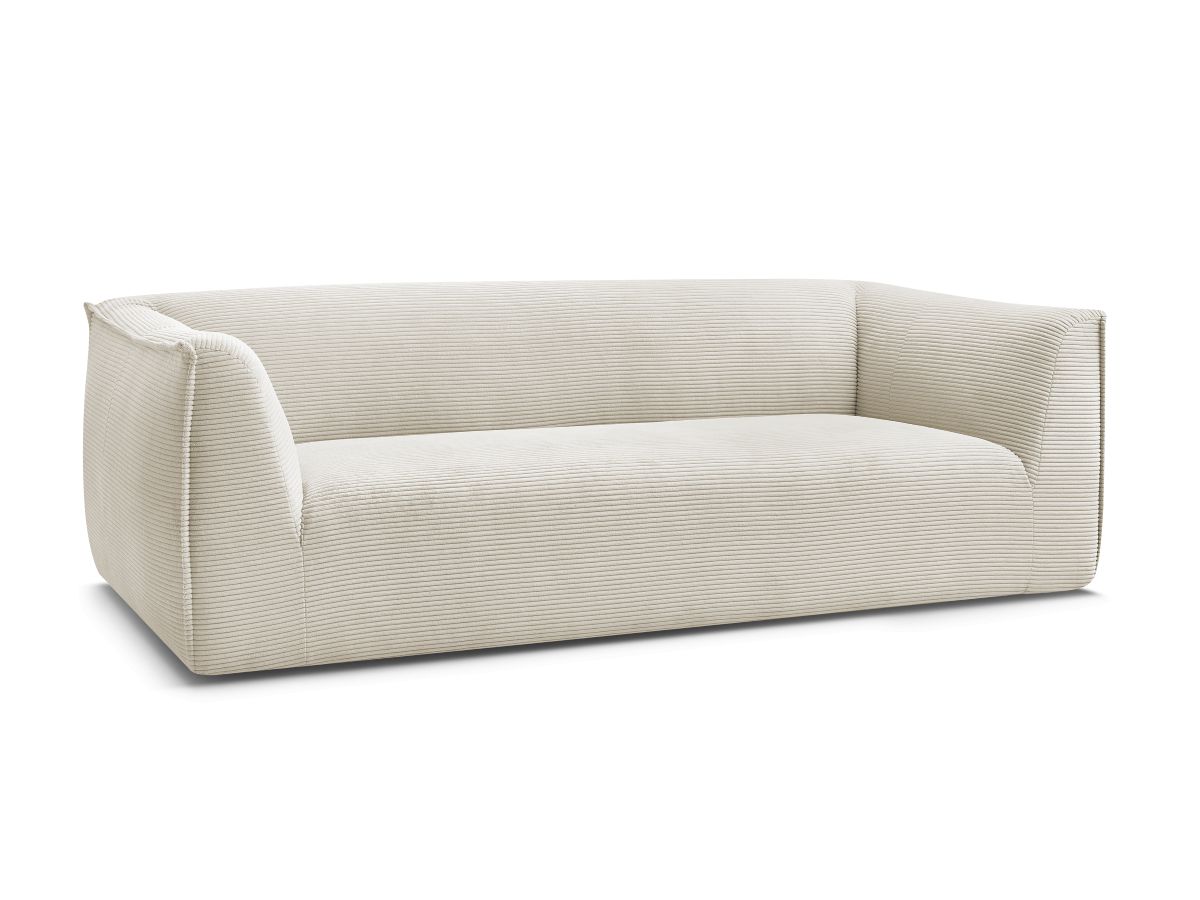 Bobochic Giorgia Sofa 3-Sitzer Cordsamt Beige