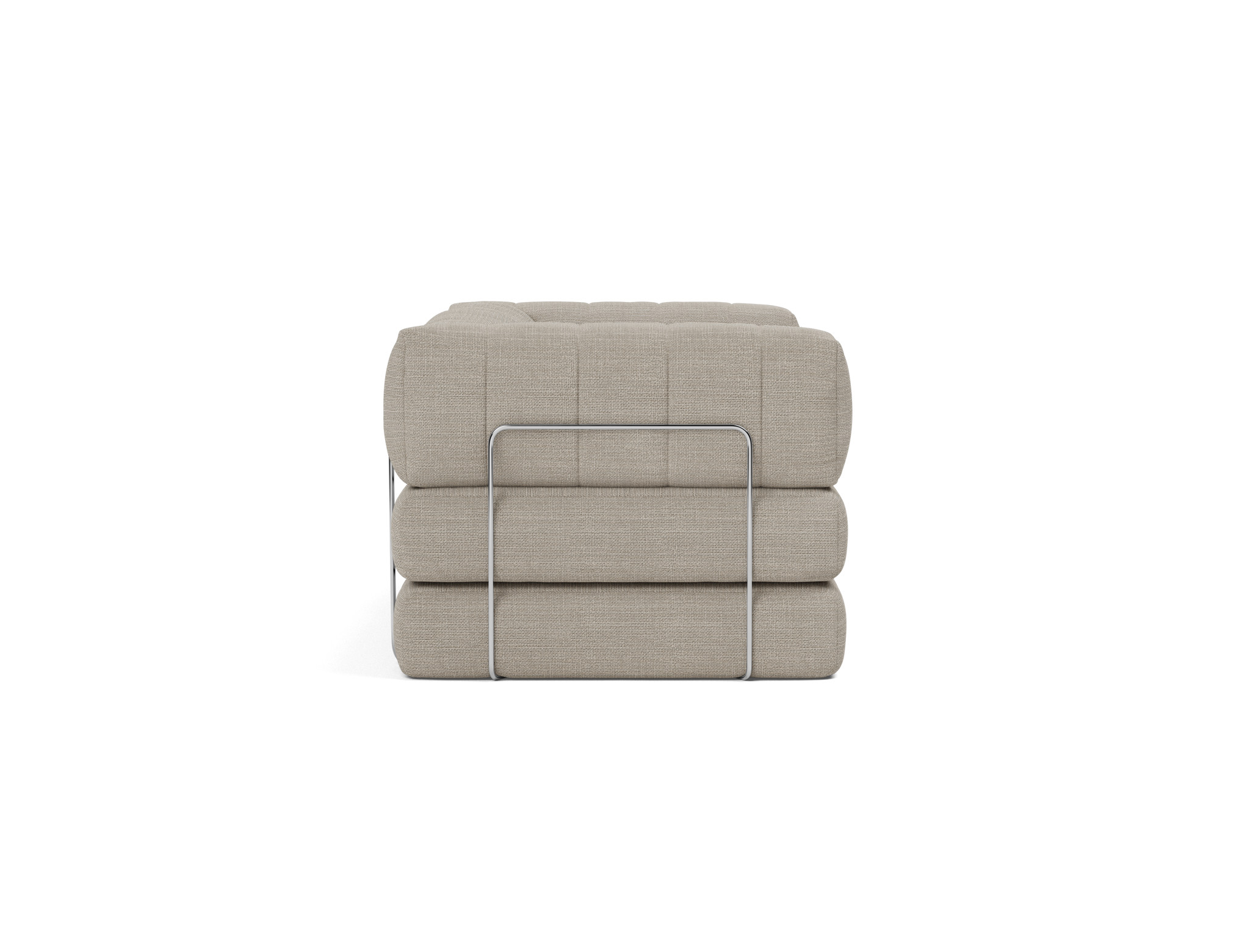 Schlafsofa CozyPad mit Armlehnen Strukturierter Stoff Kenya 579-Gravel