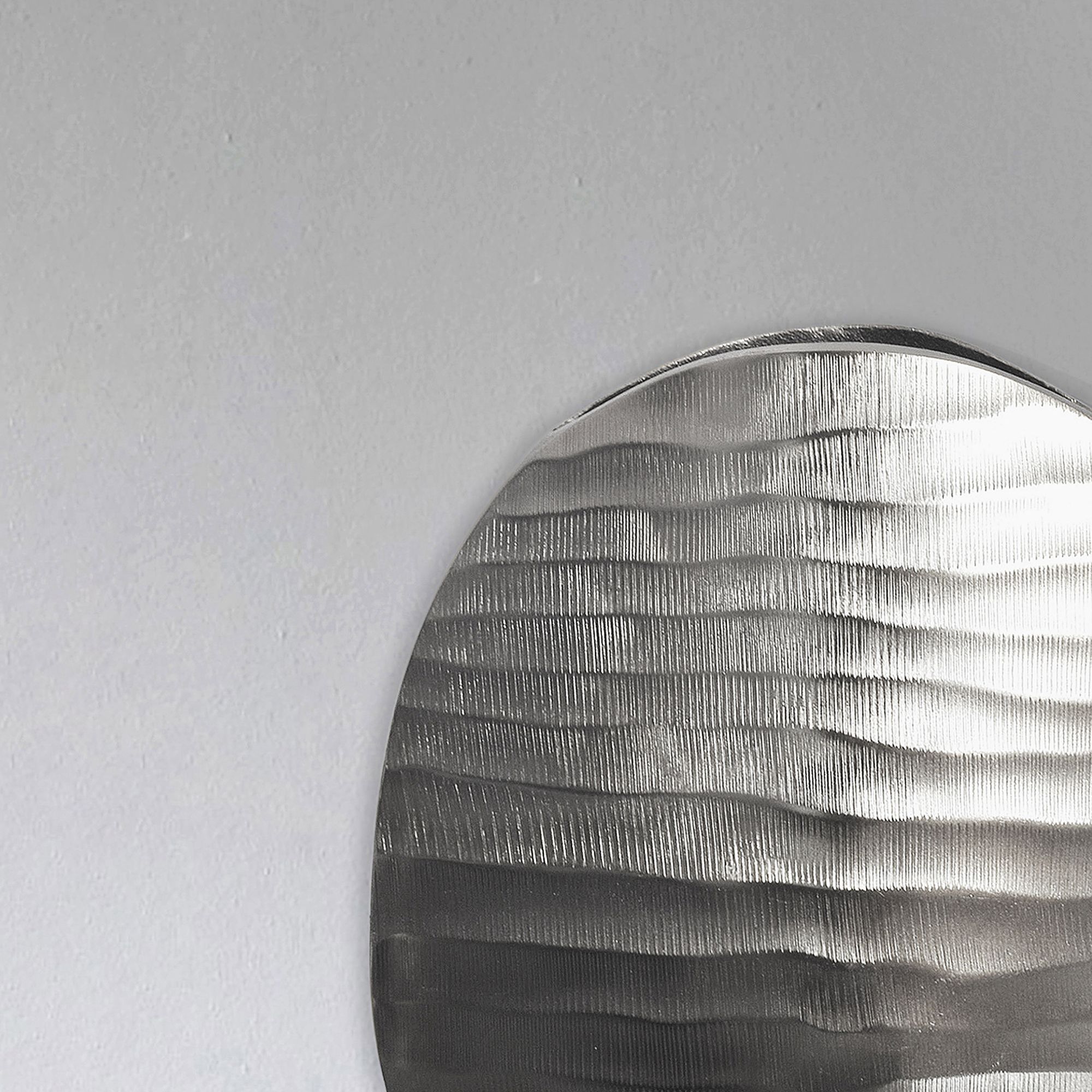 Tischvase Saltnes Aluminium Silber Ø 26 × H 31 cm