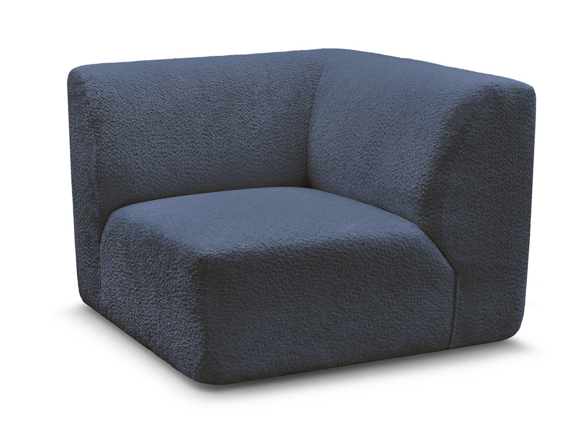 Bobochic Anda Sofa 1-Sitzer Chenille Dunkelblau