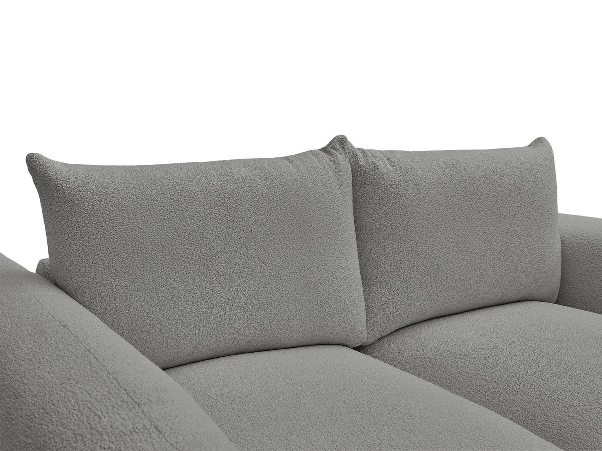 Bobochic Ernest Sofa 2-Sitzer Bouclé-Stoff Dunkelgrau