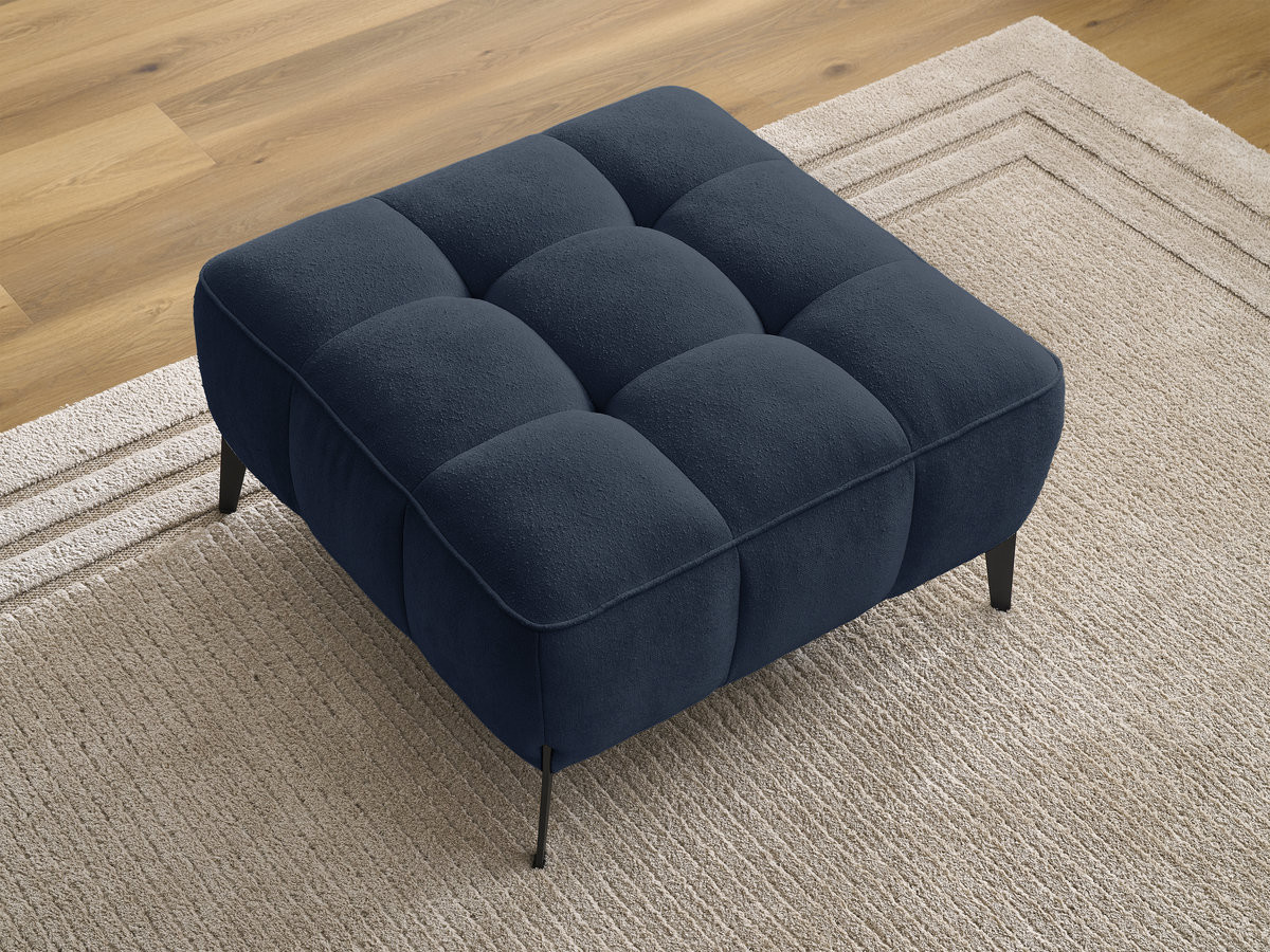 Bobochic Anis Pouf Strukturstoff Blau