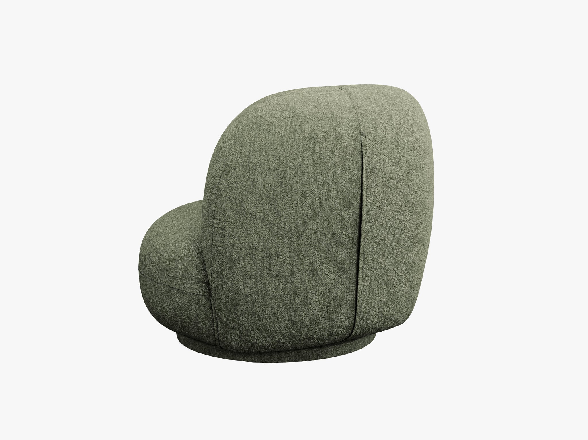 Micadoni Drehbarer Sessel Chuck Chenille Grün