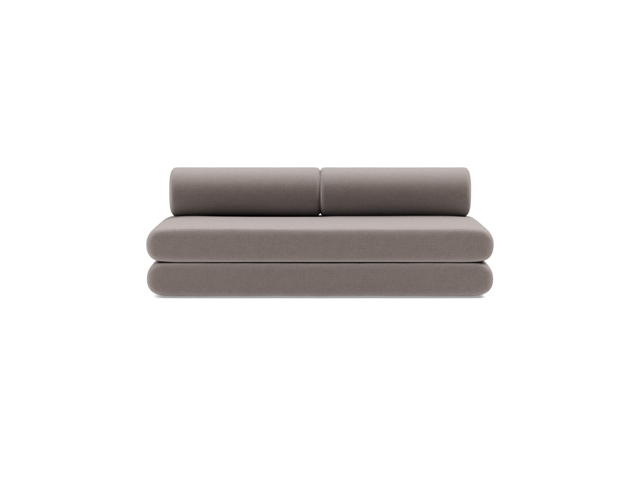Tagesbett Circlus mit Rückenrollen Chenille Esina 418-Truffle