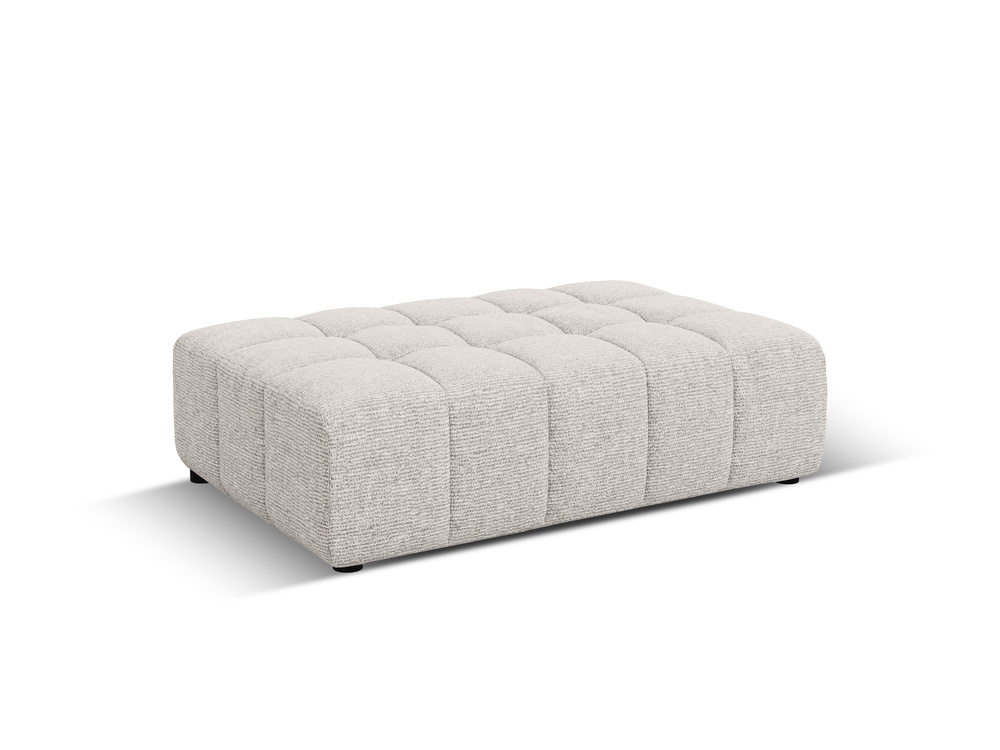 Cosmopolitan Design Pouf Chicago Chenille Haga Hellgrau
